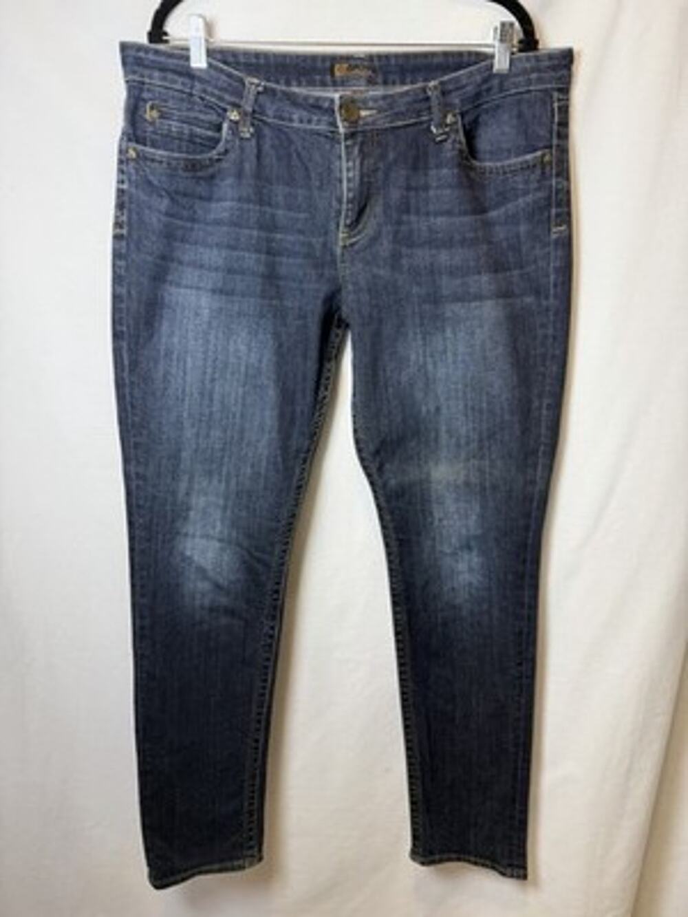 Kut from the Kloth Boyfriend Jeans Blue Medium Wash Size 14 RN 58539 Stretch
